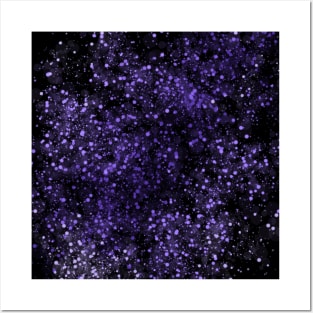 Purple Speckle Space Nebula Design Posters and Art